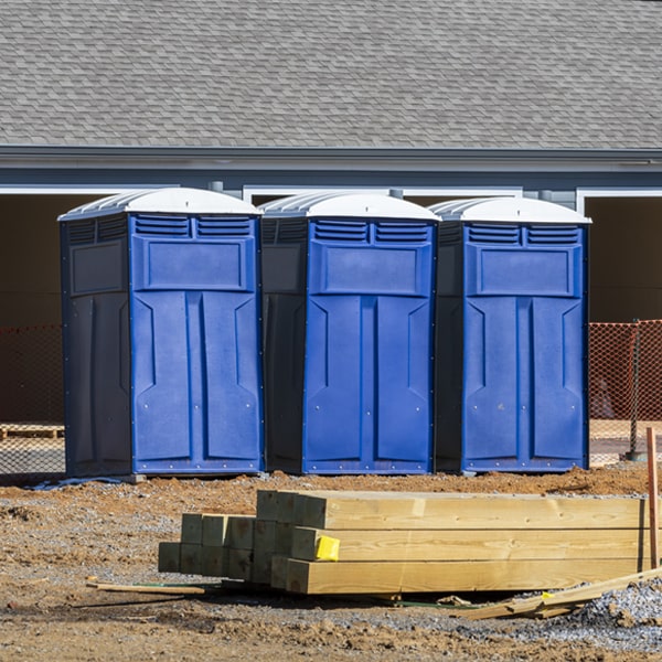 what is the maximum capacity for a single portable restroom in Kenton OK